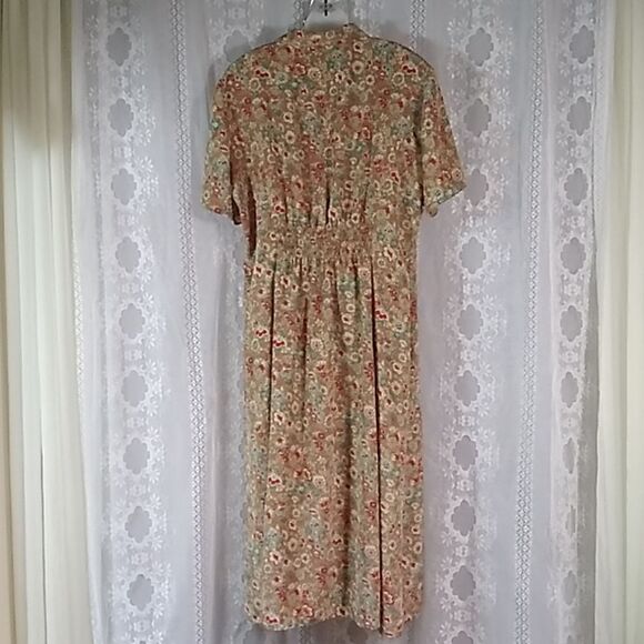 Vintage Leslie Fay 100% Polyester Made In USA Women's Dress Size 20 WP Plus - Picture 2 of 10